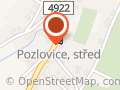Zastávka autobusu MHD Pozlovice, střed